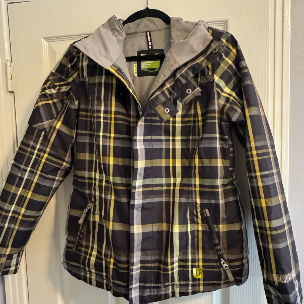 Burton Women Ski/Snowboarding Jacket - Black And Yellow
